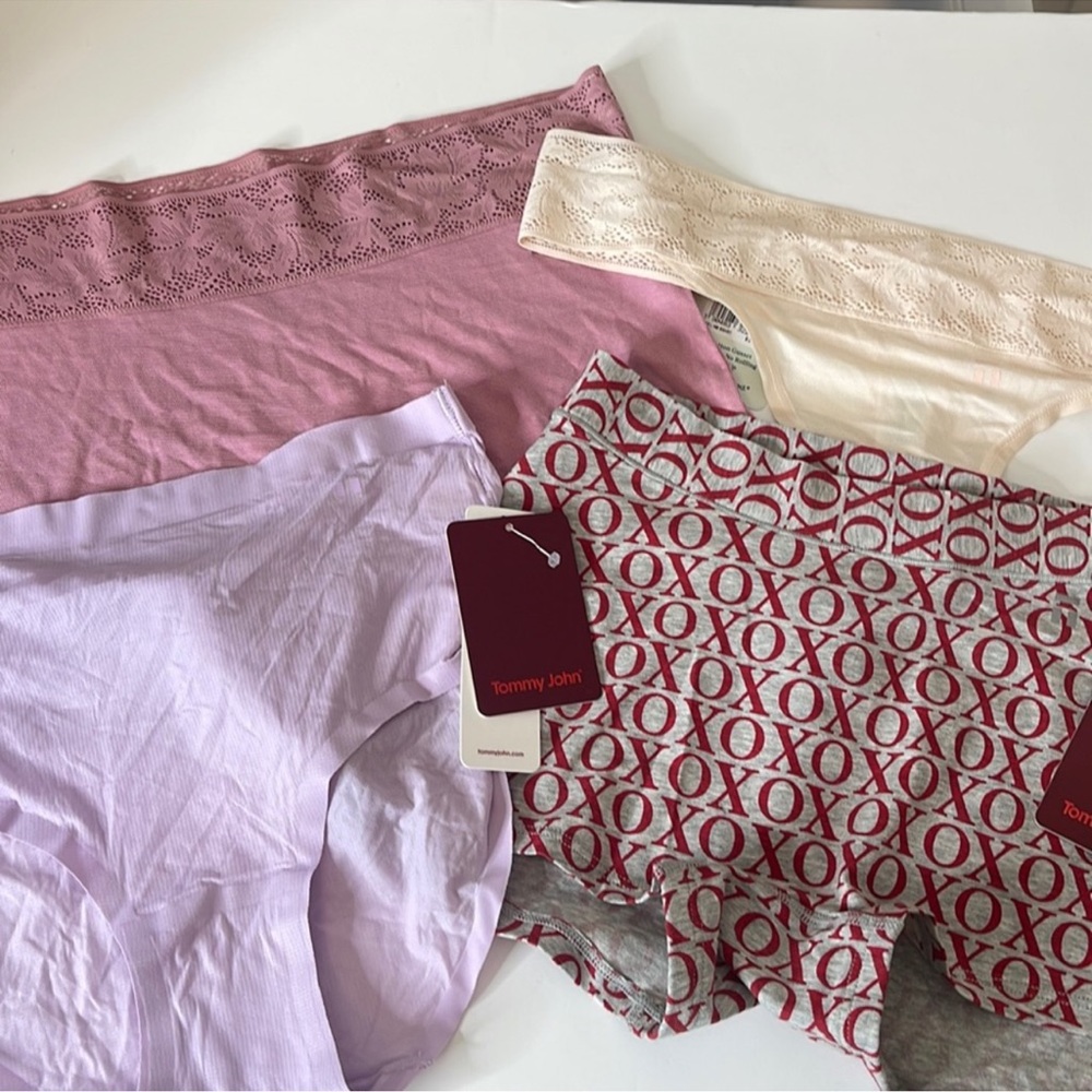Tommy John Assortment of Panties - 4 Pairs. Size Small